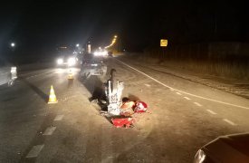 В Тульской области при ДТП пострадал мотоциклист