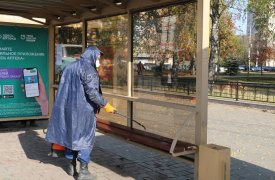 В Туле дезинфицируют транспорт и общественные пространства