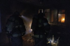 В Щекинском районе полыхала квартира: пожарные спасли четверых