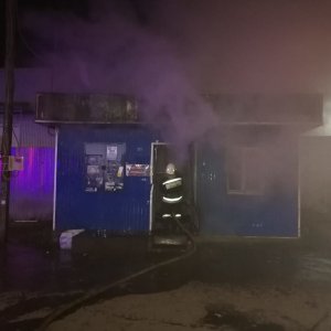 В Ясногорске при пожаре в торговом павильоне погиб мужчина