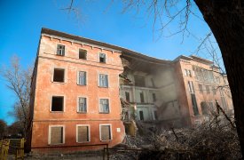 В Пролетарском районе Тулы сносят два аварийных дома