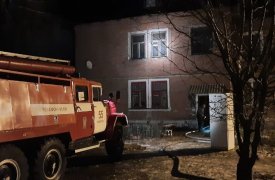 Утром 20 ноября в Кимовском районе Тульской области загорелся жилой дом