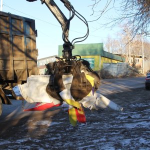 На Алексинском шоссе в Туле демонтировали около 200 незаконных вывесок