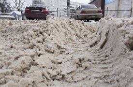 На уборку Тулы от снега и гололеда ушло почти 9 тонн реагентов
