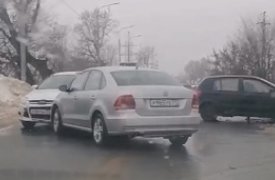 Под Тулой столкнулись четыре автомобиля