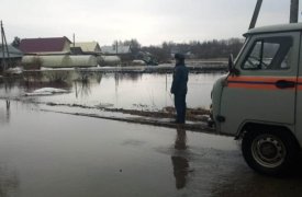В Тульской области из-за паводка затопило несколько жилых домов
