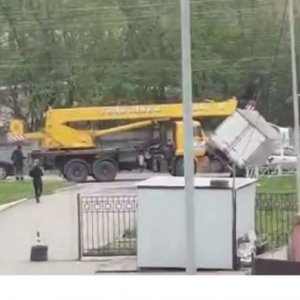 В Туле автокран протаранил грузовую «ГАЗель»
