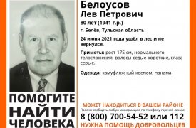 Под Белевом в лесу потерялся пожилой мужчина