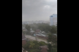 Видео: пыльная буря накрыла Тулу из-за жаркой погоды