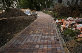 В Туле обустраивают сквер на Епифанской улице