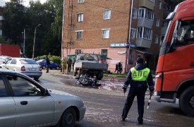 В Туле «ГАЗель» не пропустила мотоцикл: мотоциклист в больнице