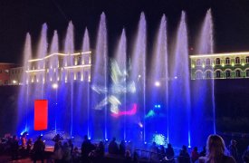 В День города тулякам показали шоу света и воды на Казанской набережной