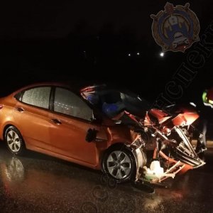 В Туле на улице Хворостухина Hyundai въехал в автопоезд: водитель легковушки погиб