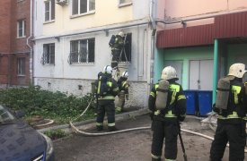 В Туле на улице Степанова из огня спасли ребенка и пострадавшего 35-летнего мужчину