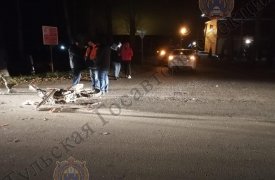 14-летний подросток на пит-байке попал в больницу после ДТП с KIA в тульских Прилепах