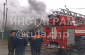 В Белеве загорелся частный дом на улице Пионерской