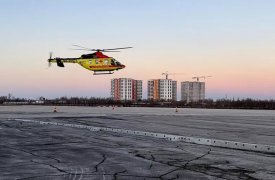 3-летнего мальчика с онкологией из Новомосковска доставили вертолетом в Тульскую облбольницу