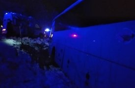 В Одоевском районе автобус вылетел в кювет: 5 человек пострадали