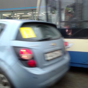 ДТП в  Туле на улице Советской: «Шевроле» подрезал троллейбус
