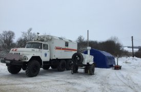 В Тульской области заработали два мобильных пункта обогрева на трассах М-2 и М-4