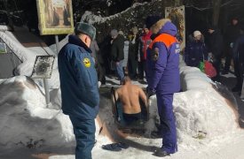 В Тульской области больше 4600 человек поучаствовали в крещенских купаниях