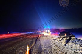 В Богородицком районе столкнулись ВАЗ и грузовик Scania: пострадал водитель легковушки