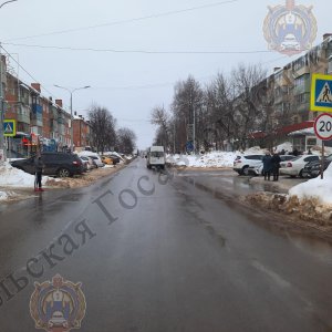 В Туле на улице Лукашина автомобилистка сбила мужчину на пешеходном переходе