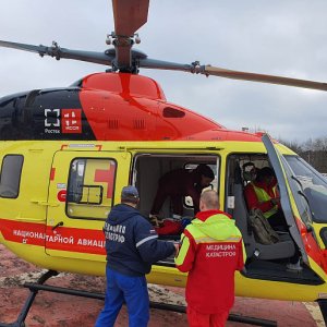 В Тулу вертолет санавиации доставили ребенка с онкологическим заболеванием из Москвы