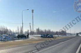 В Веневском районе на трассе М-4 опрокинулся Hyundai: один человек госпитализирован