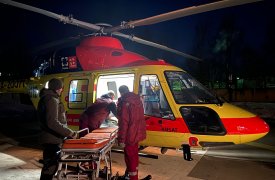 Вертолет санавиации доставил в Тулу 72-летнюю жительницу Ефремова в предынфарктном состоянии