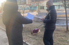 В тульском Заречье проверили законопослушность собачников и разъяснили им правила выгула