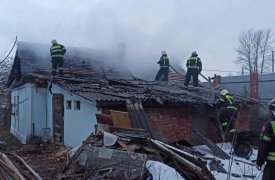 В деревне Вечерняя Заря в Туле при пожаре пострадала 71-летняя женщина