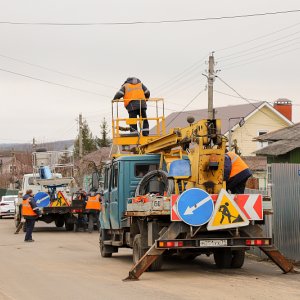 В поселке Ильинка на улицах поставили фонари