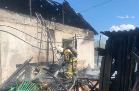В Тульской области на пожаре пострадали 2 человека