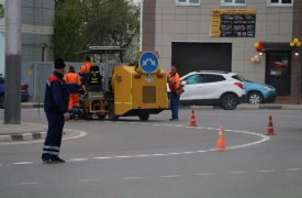 В Туле перенесли сроки нанесения дорожной разметки на улице Советской