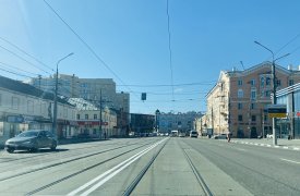 В Туле на улице Советской наконец-то появилась дорожная разметка «двойная сплошная»
