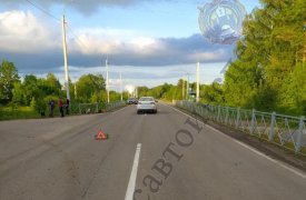 В Тульской области юноша на спорт-байке протаранил иномарку