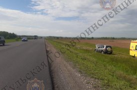 Опрокинулся, заснув за рулем: ДТП под Тулой