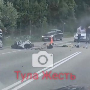 На трассе «Тула – Белев» при столкновении с фурой погиб мотоциклист