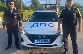 Тульские инспекторы ГИБДД спасли жизнь тяжело больному мужчине