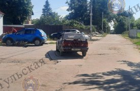 В Щекино Тульской области два юноши на мопеде попали в ДТП