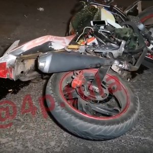 В Туле в ночном ДТП водовоза и мотоцикла пострадали два человека