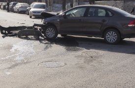 На Новомосковском шоссе под Тулой столкнулись две иномарки