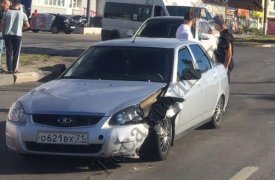 В Туле на проспекте Ленина сбили мотоциклиста