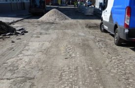 Фрагмент старой мостовой с улицы Союзной в Туле сохранят в музее