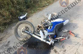 Юный мотоциклист протаранил «Ниву» в Октябрьском поселке в Туле