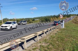 Пошедший на обгон Renault Logan спровоцировал тройное ДТП на трассе под Тулой
