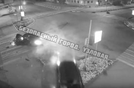 Ночное столкновение в Узловой обошлось без пострадавших