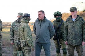 Губернатор Тульской области посетил тренировку мобилизованных туляков на полигоне в Рязанской области