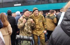 90 мобилизованных туляков отправились на военную подготовку в танковую дивизию
